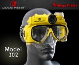 Liquid Image Explorer 302 Digital Camera Swim Mask w/ Light